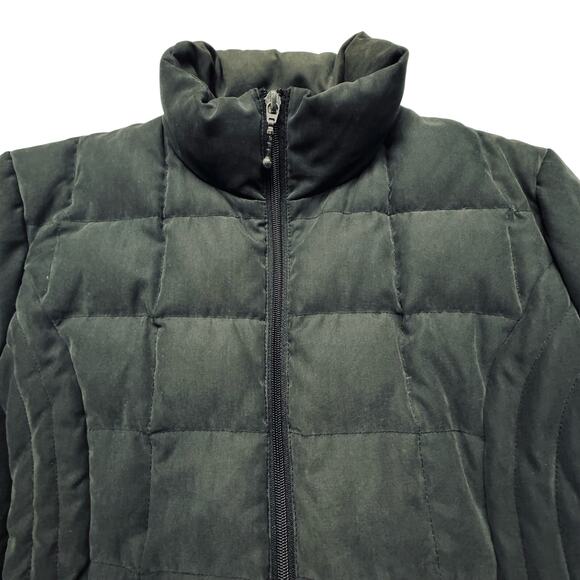 Cole B Sport Quilted Cozy Zippered Down & Feathers Filled Jacket Black Women L - Picture 2 of 9